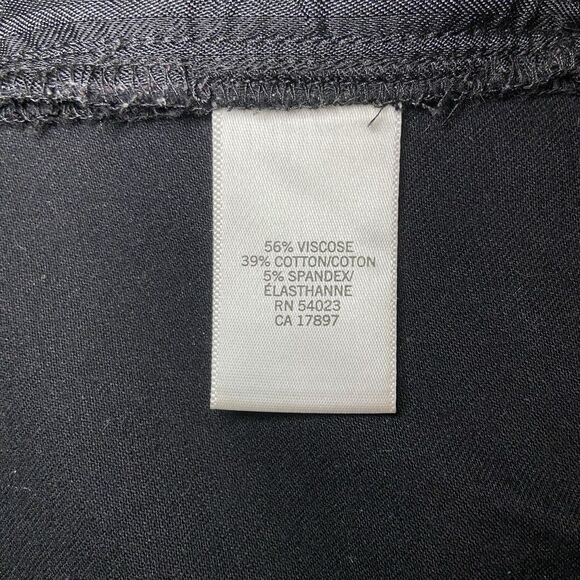 Banana Republic Jackson Fit Women Size 12 Stretch Black Trousers - Picture 16 of 16